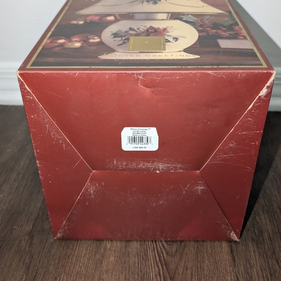 Lenox Winter Greetings Red Cardinal & Holly Berries Votive...
